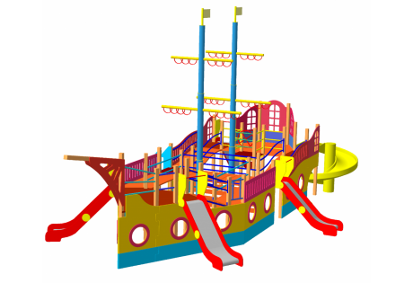 Детский игровой комплекс «Корабль» - купить у производителя