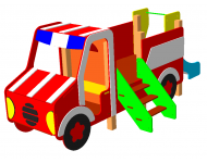 Детский игровой комплекс «Пожарная машина» - купить у производителя